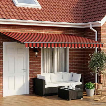 vidaXL Electric Retractable Awning 5 x 3 m