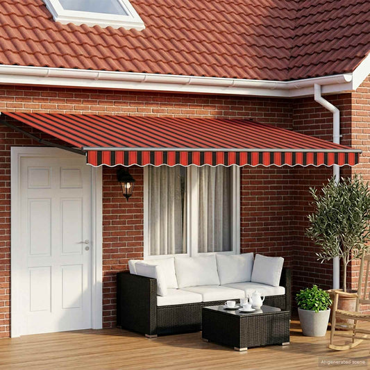 vidaXL Electric Retractable Awning 5 x 3 m