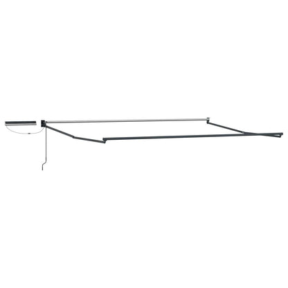 vidaXL Electric Retractable Awning Green, White and Anthracite 5 x 3 m