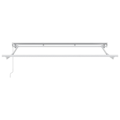 vidaXL Manual Retractable Awning Yellow and Orange 3.5 x 2.5 m