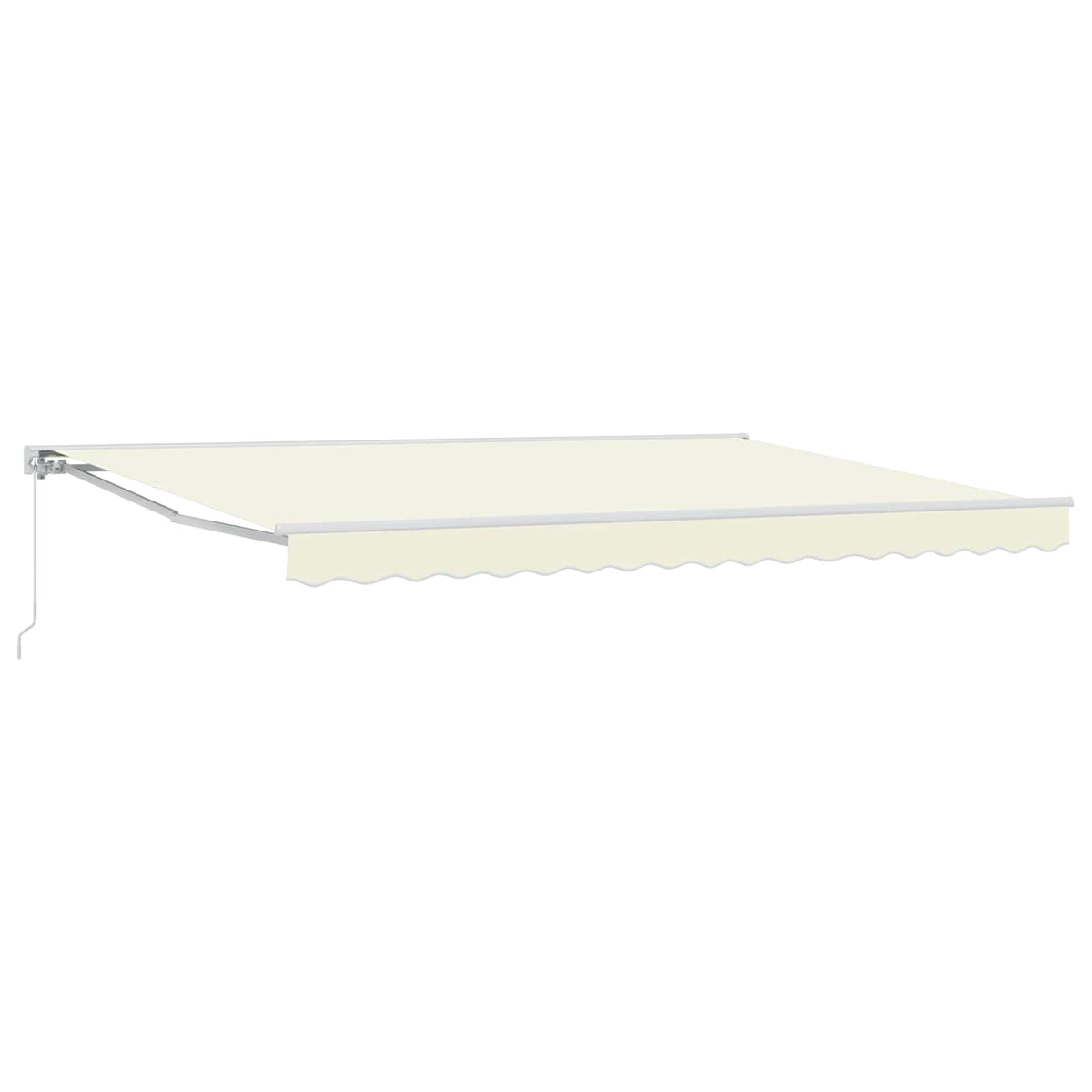vidaXL Manual Retractable Awning Cream 4 x 3 m