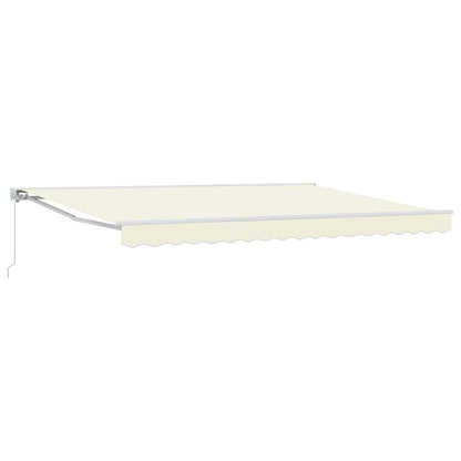 vidaXL Manual Retractable Awning Cream 4 x 3 m
