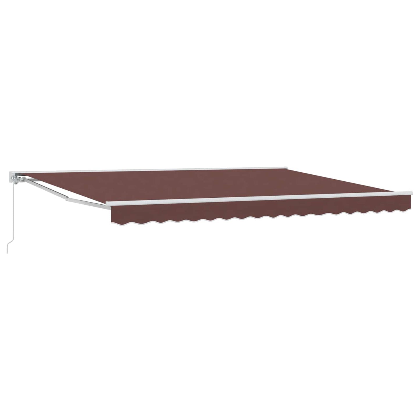 vidaXL Manual Retractable Awning Brown 4 x 3 m