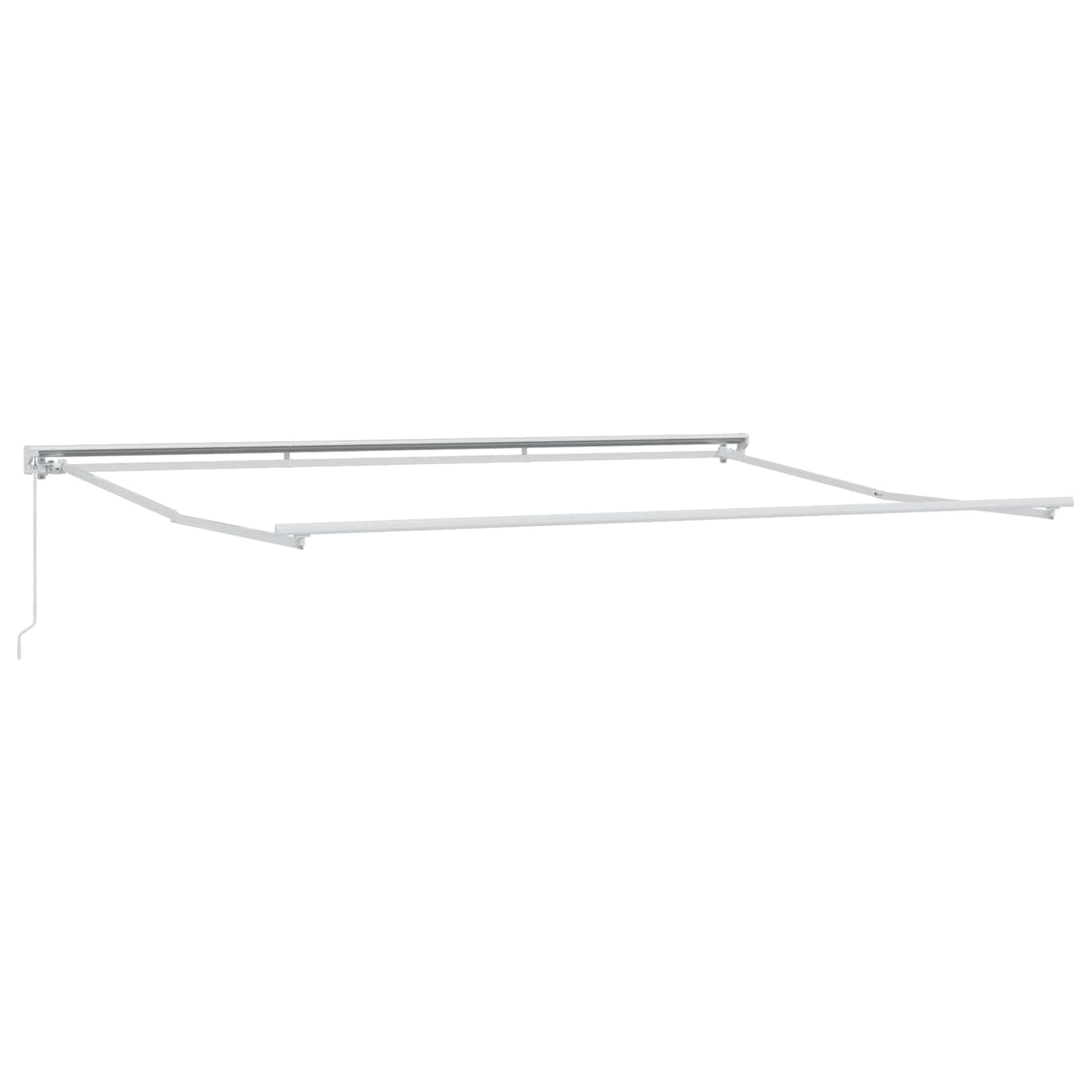 vidaXL Manual Retractable Awning Orange, Black and Yellow 4 x 3.5 m