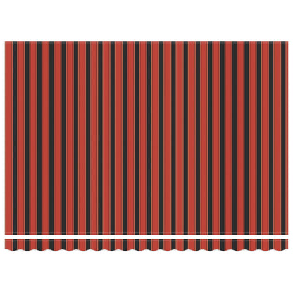 vidaXL Manual Retractable Awning Orange, Black and Yellow 4 x 3.5 m