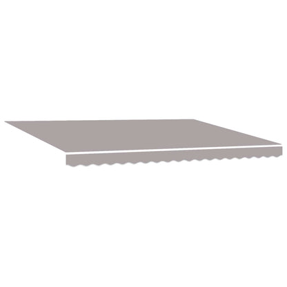 vidaXL Manual Retractable Awning Light Grey 4 x 3.5 m