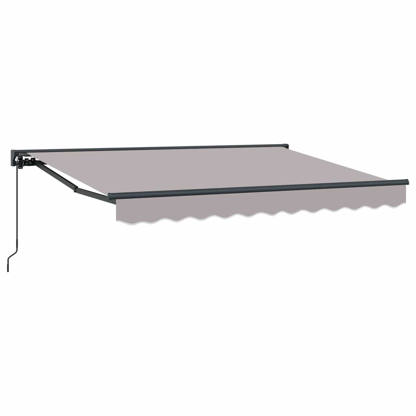vidaXL Manual Retractable Awning Light Grey 3 x 2 m