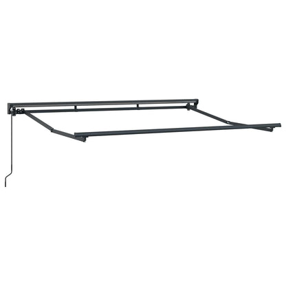 vidaXL Manual Retractable Awning Cream 3.5 x 2 m