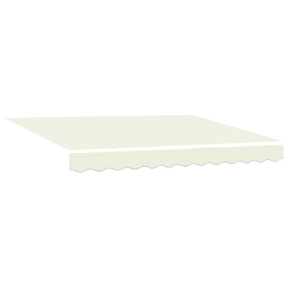 vidaXL Manual Retractable Awning Cream 3.5 x 2 m