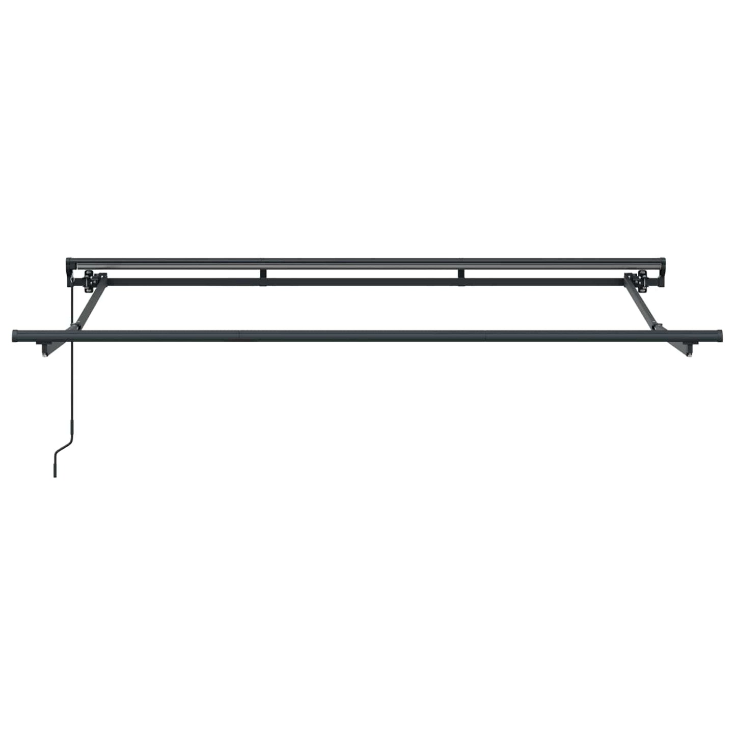 vidaXL Manual Retractable Awning Burgundy 3.5 x 2 m