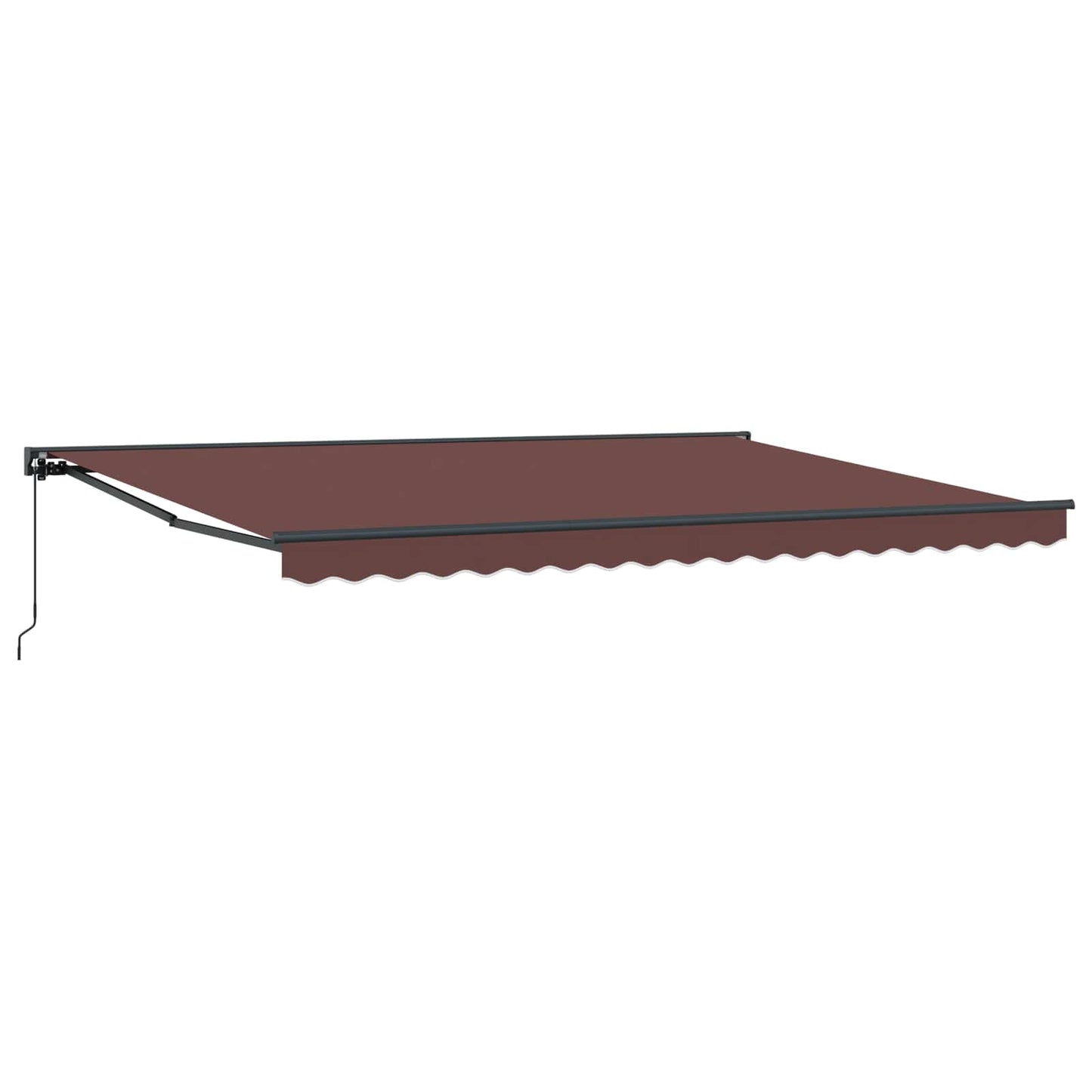 vidaXL Manual Retractable Awning Brown 4 x 2 m