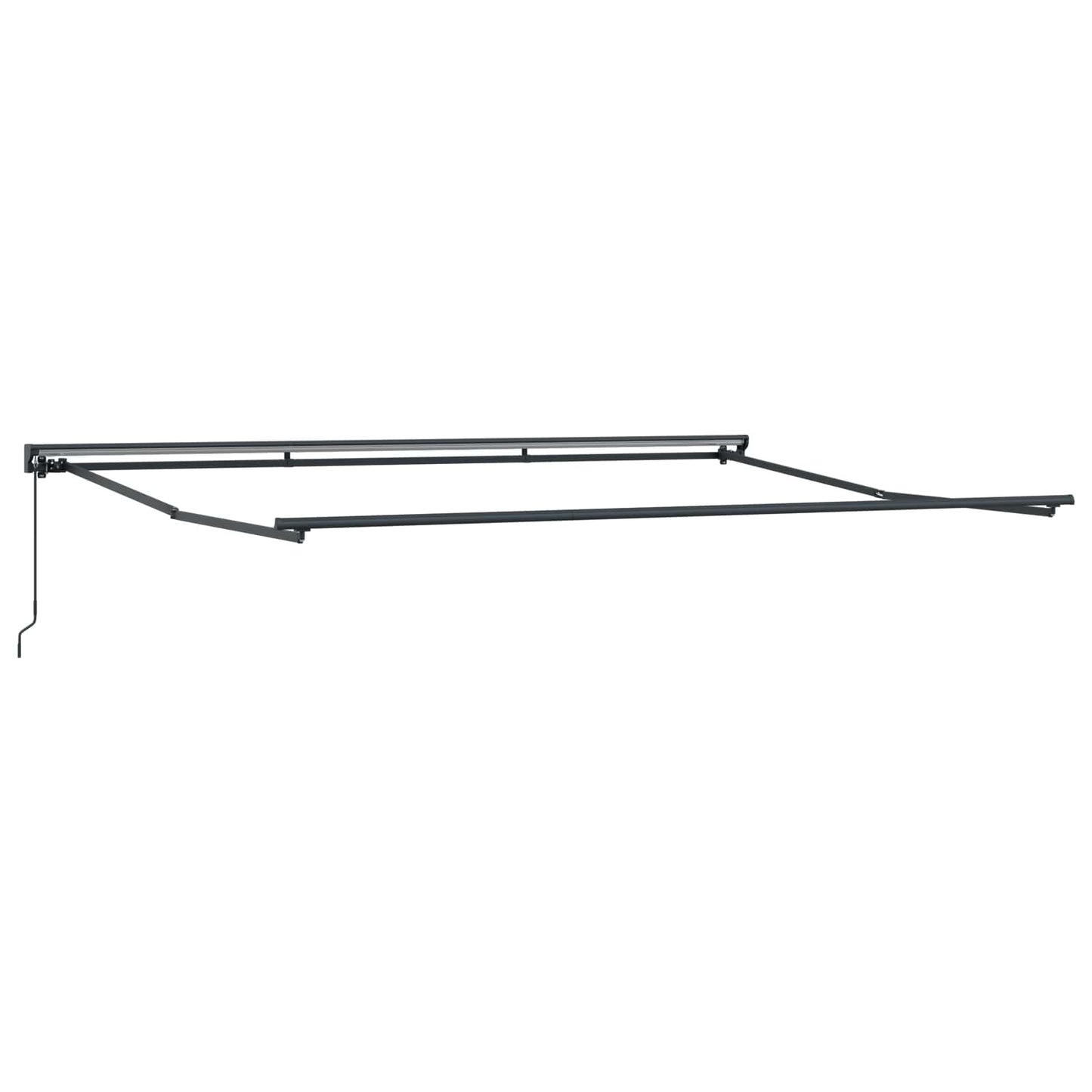 vidaXL Manual Retractable Awning Brown 4 x 2 m