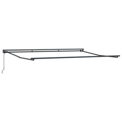 vidaXL Manual Retractable Awning Yellow and Orange 4 x 3.5 m