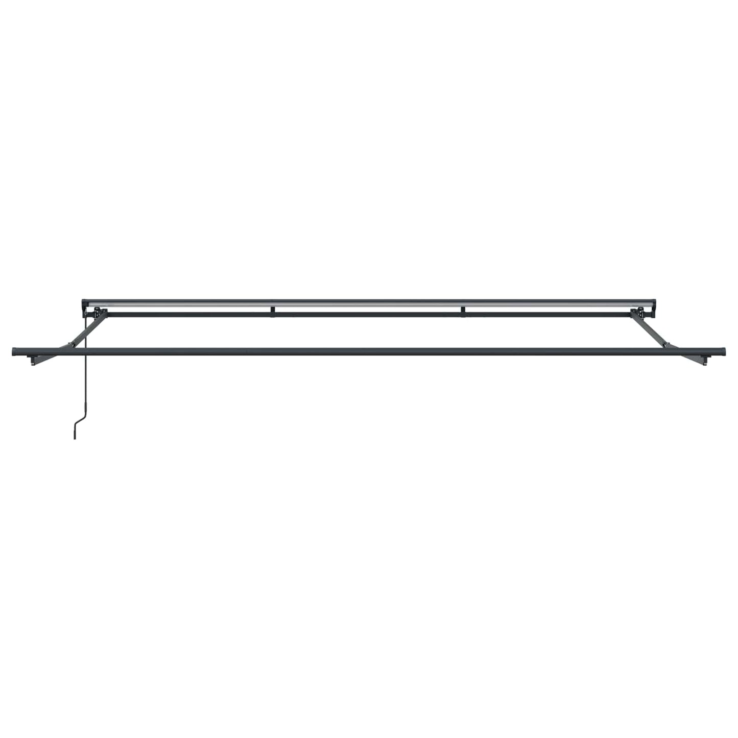 vidaXL Manual Retractable Awning Burgundy 4.5 x 3.5 m