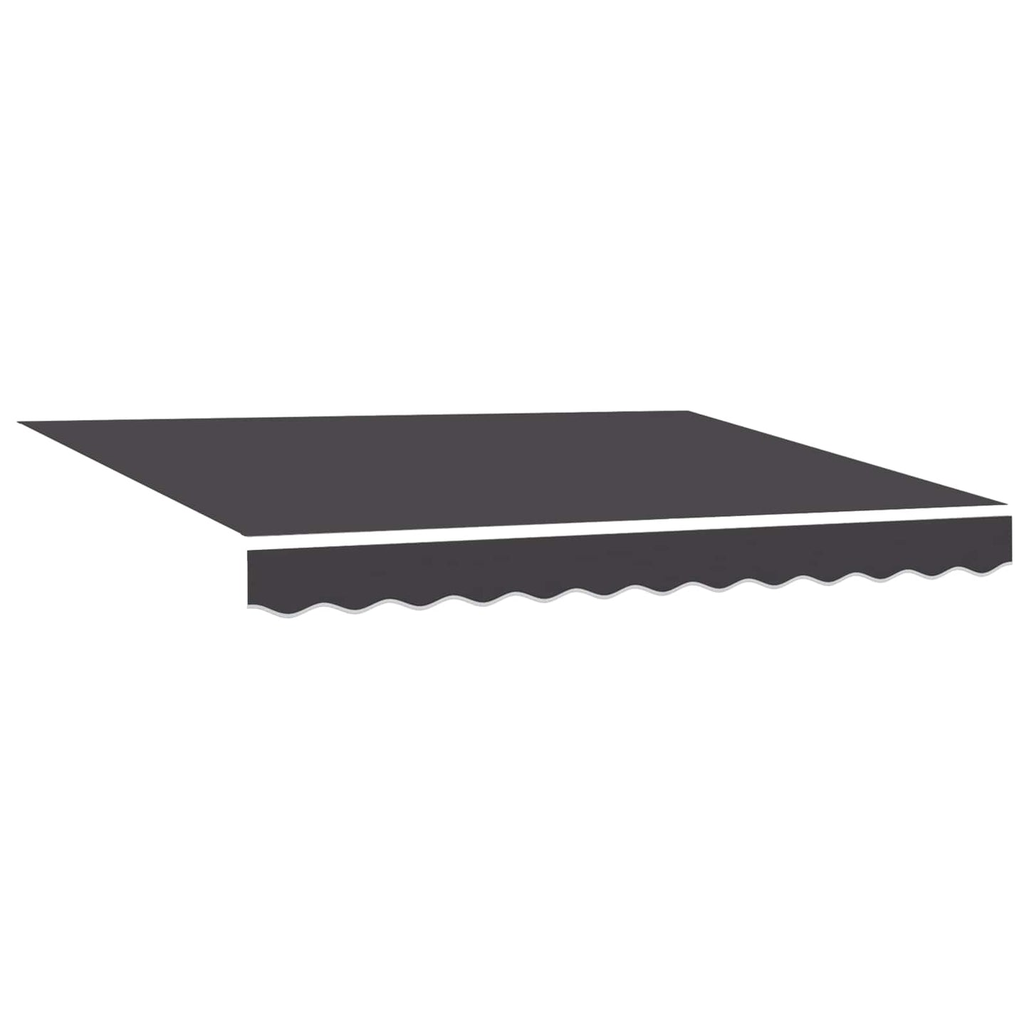 vidaXL Manual Awning Frame with LEDs White and Anthracite 2.5 x 2 m