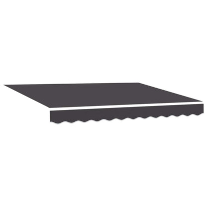 vidaXL Manual Awning Frame with LEDs White and Anthracite 2.5 x 2 m
