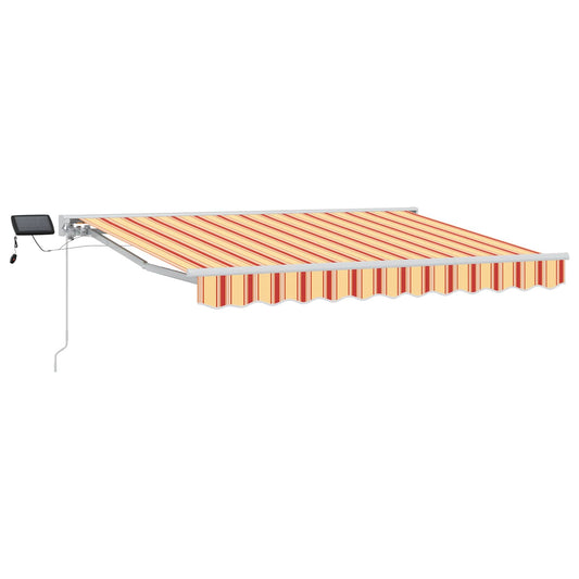 vidaXL Manual Awning Frame with LEDs 3.5 x 2 m