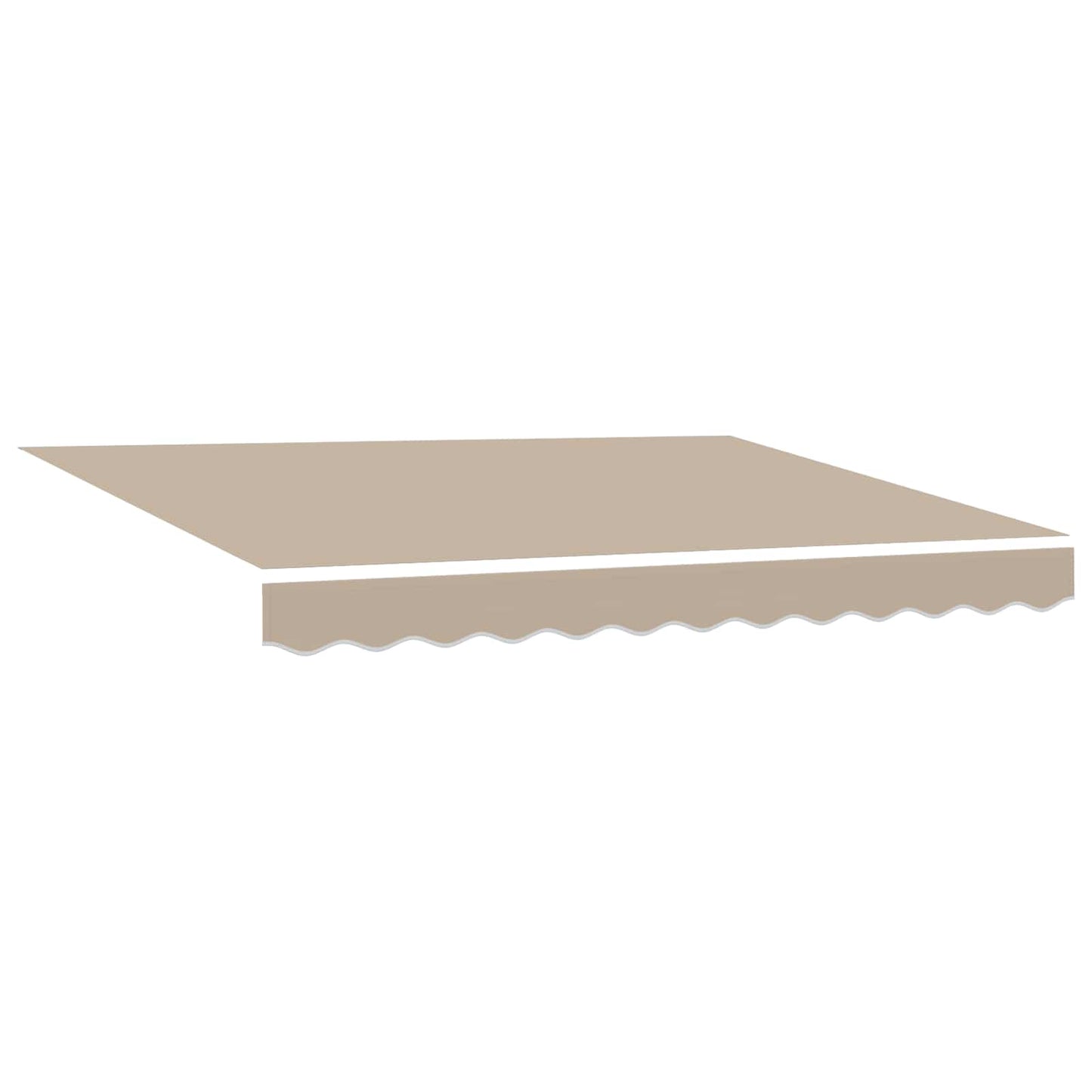 vidaXL Manual Awning Frame with LEDs Beige and White 3.5 x 2 m