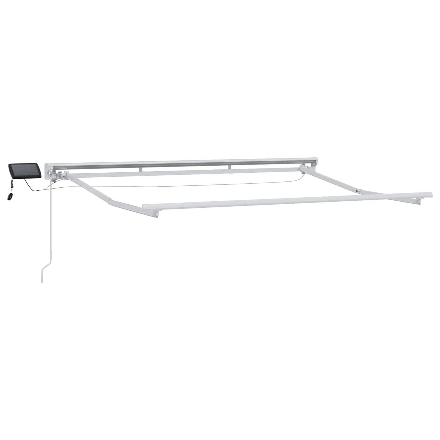 vidaXL Manual Awning Frame with LEDs Red and White 3 x 2.5 m