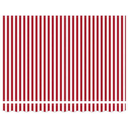 vidaXL Manual Awning Frame with LEDs Red and White 3 x 2.5 m
