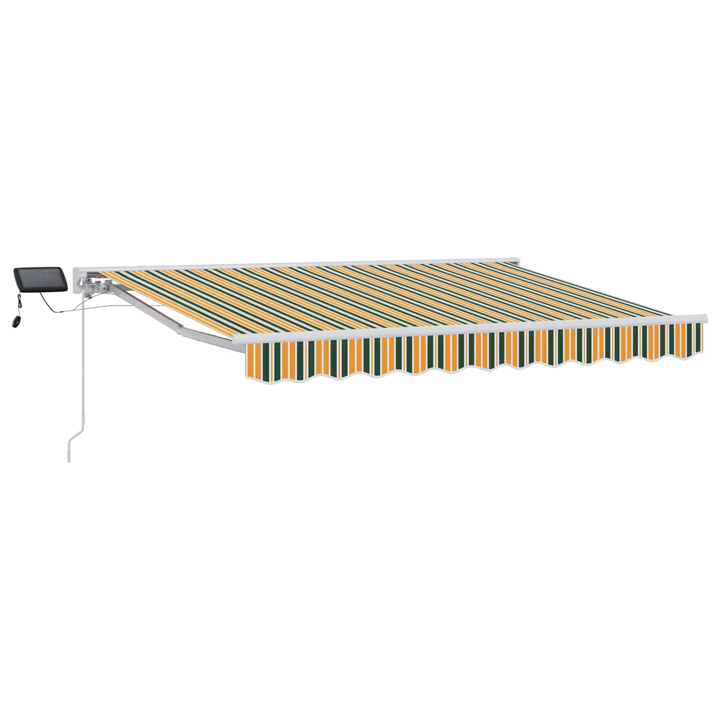 vidaXL Manual Awning Frame with LEDs Green, Yellow and White 3 x 2.5 m