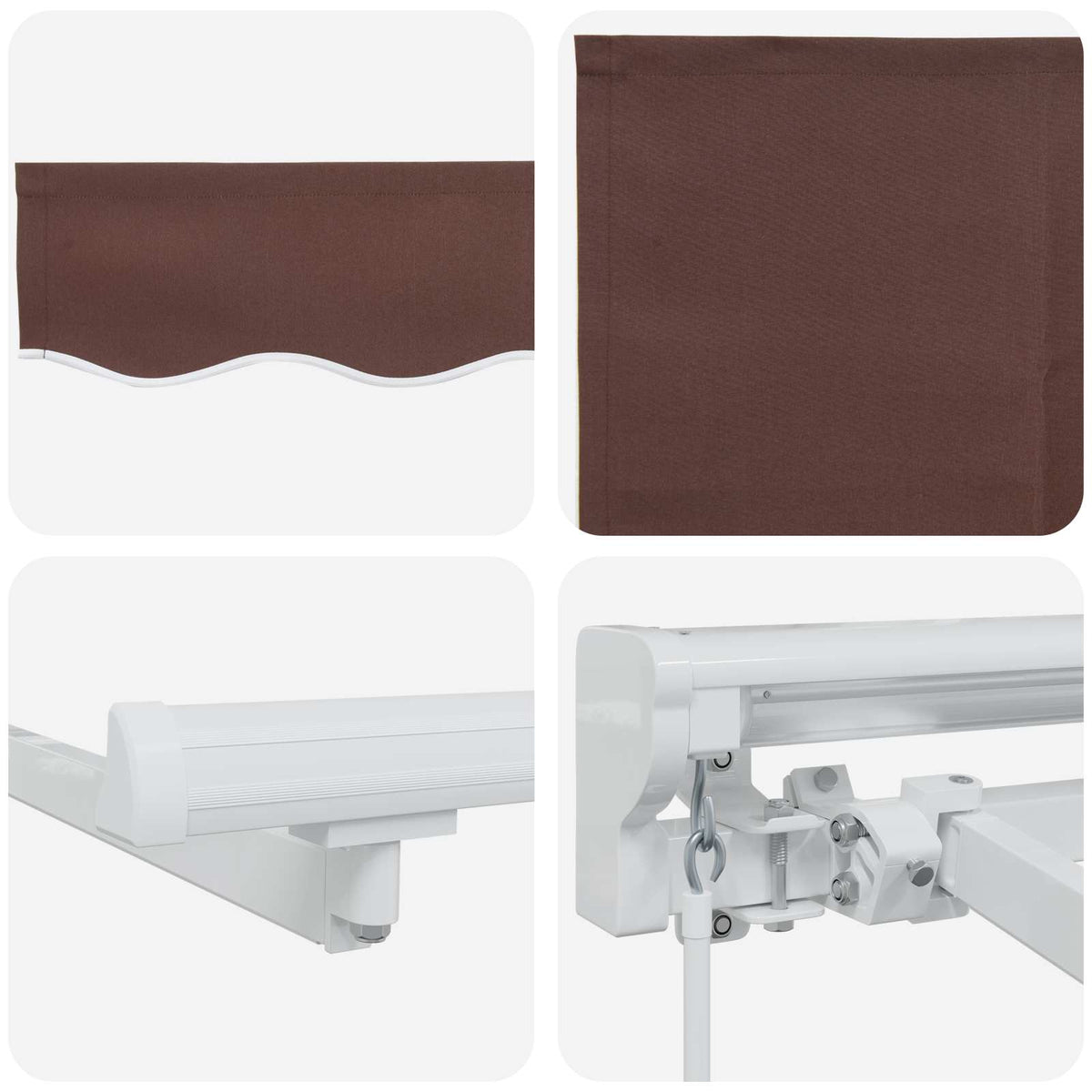 vidaXL Cassette Awning with Solar LED