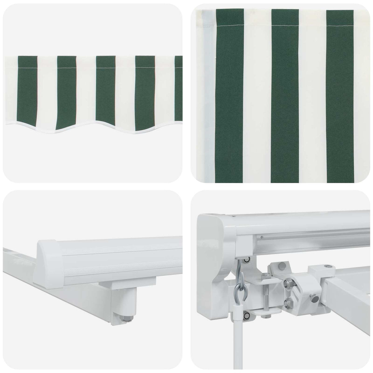 vidaXL Cassette Awning with Solar LED