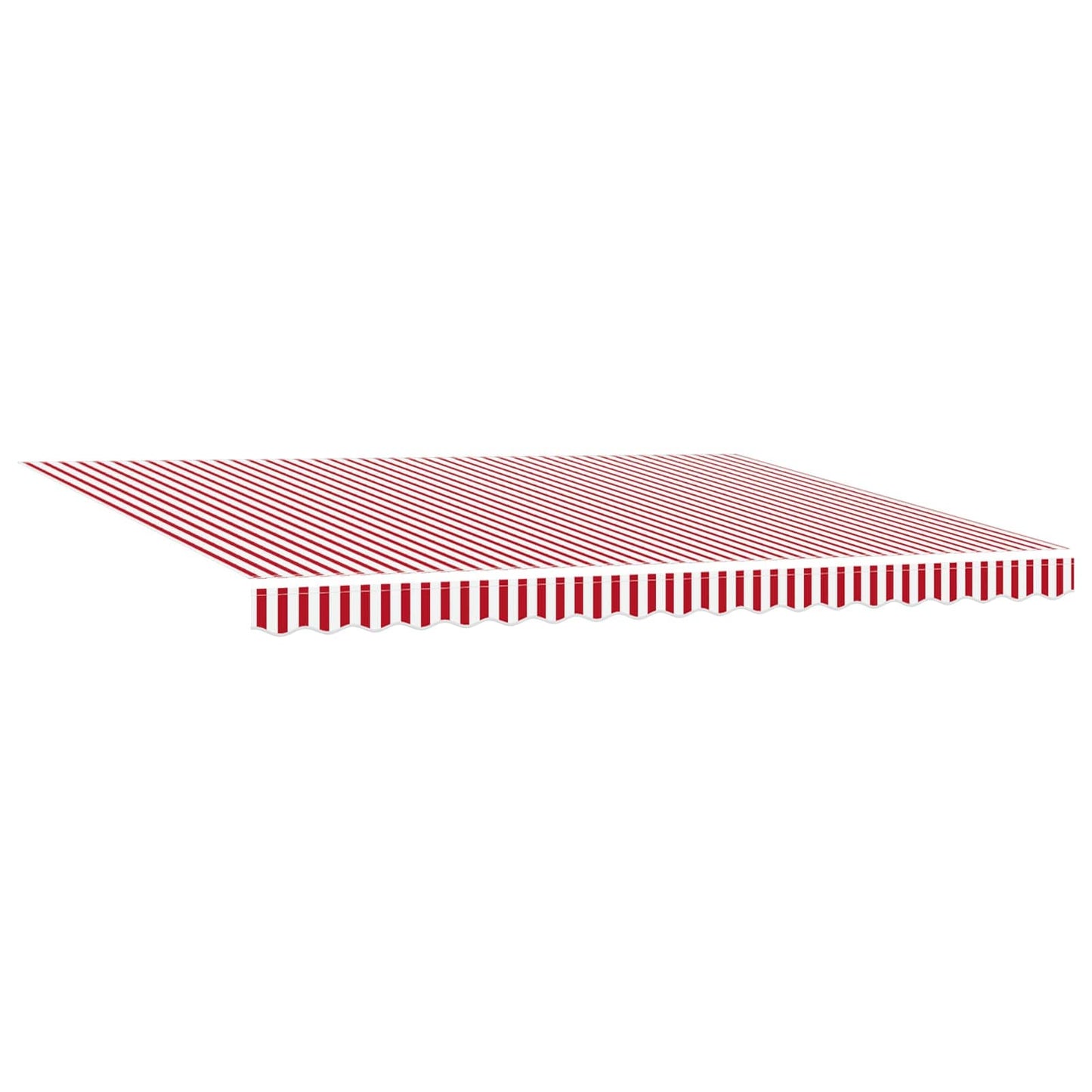 vidaXL Manual Awning Frame with LEDs Red and White 4.5 x 3.5 m