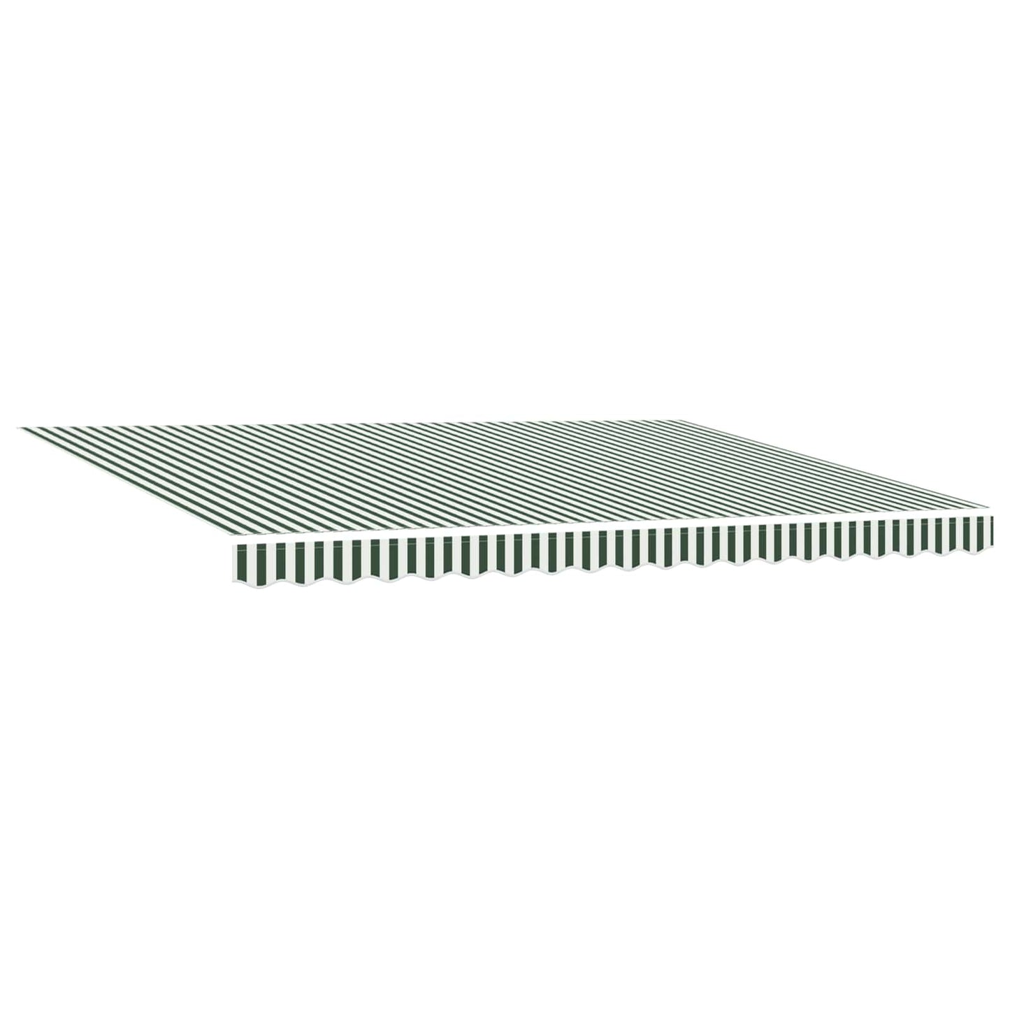 vidaXL Manual Awning Frame with LEDs Green and White 5 x 3 m