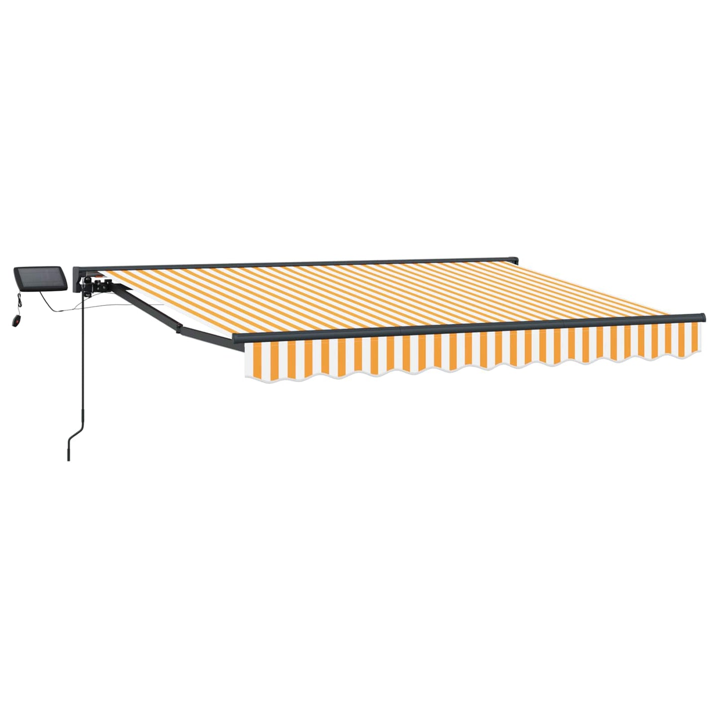 vidaXL Manual Awning Frame with LEDs 2.5 x 2 m