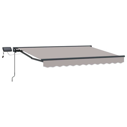 vidaXL Manual Awning Frame with LEDs 2.5 x 2 m