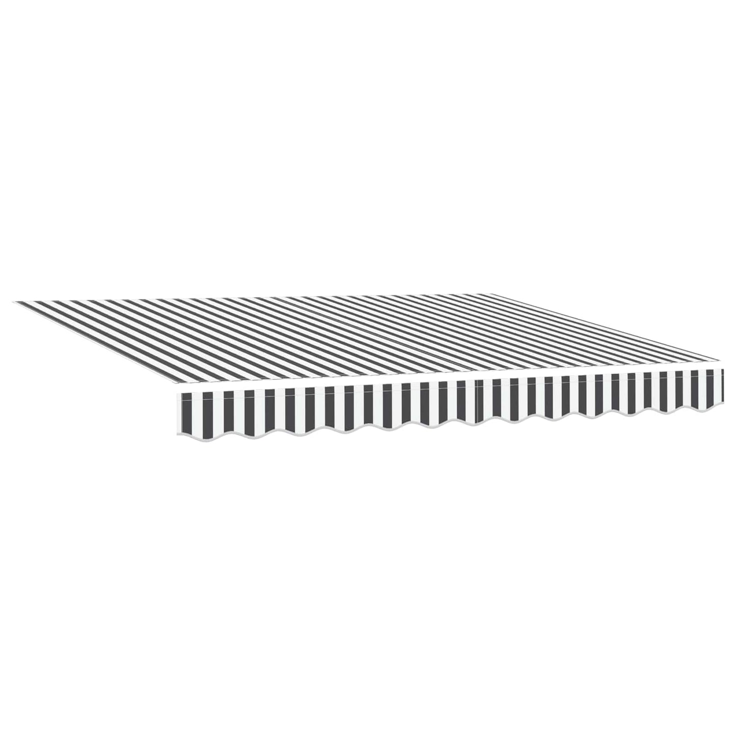 vidaXL Manual Awning Frame with LEDs Anthracite and White 3.5 x 2 m