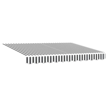 vidaXL Manual Awning Frame with LEDs Anthracite and White 3.5 x 2 m