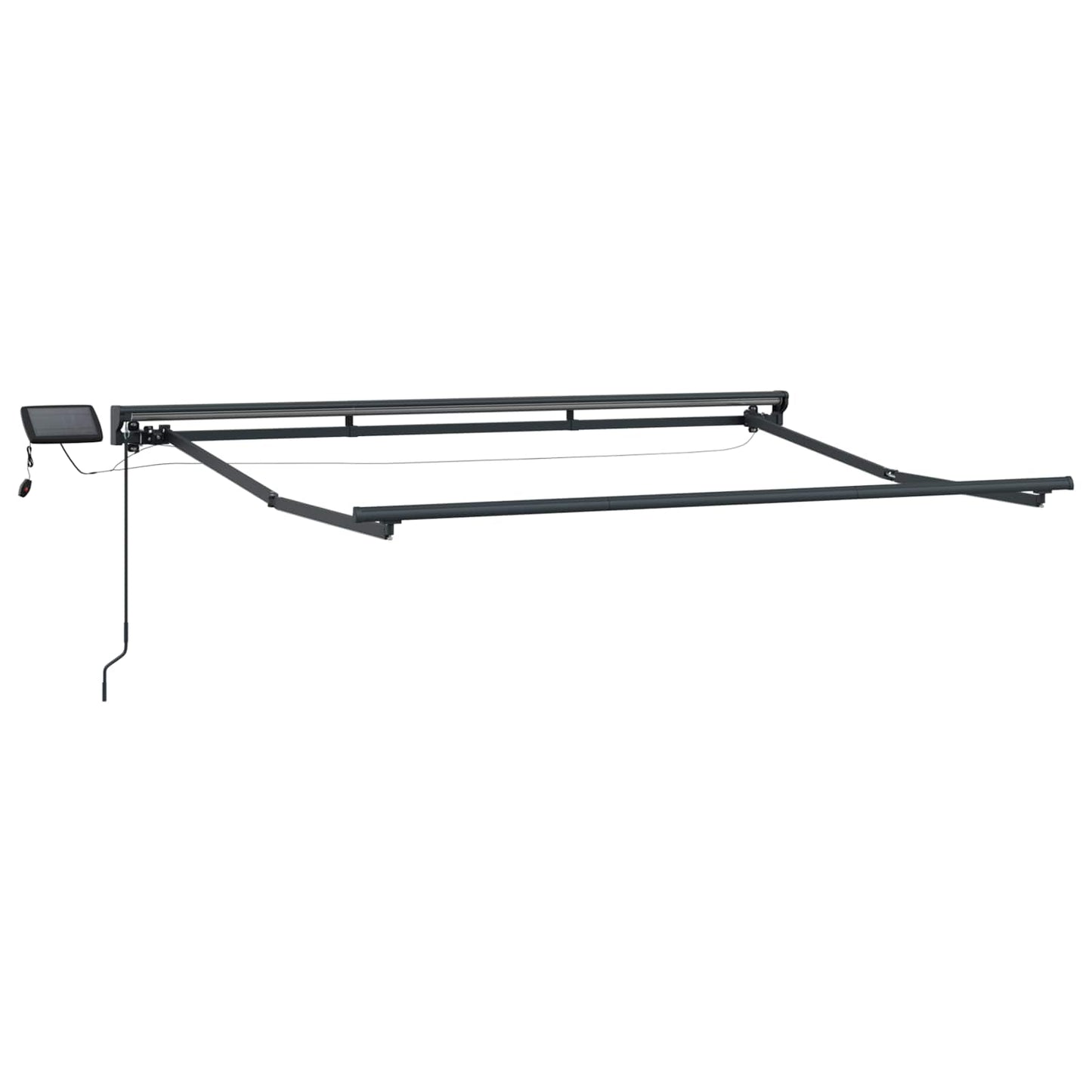vidaXL Manual Awning Frame with LEDs Beige and Anthracite 3.5 x 2 m