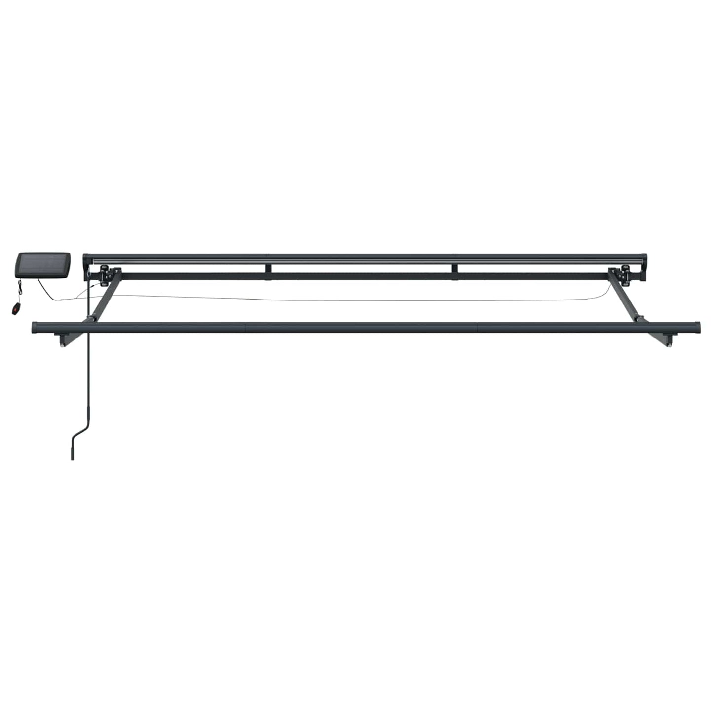 vidaXL Manual Awning Frame with LEDs Beige and Anthracite 3.5 x 2 m