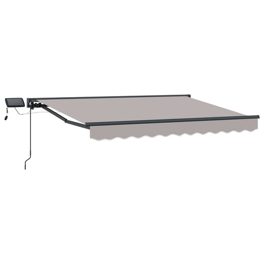 vidaXL Manual Awning Frame with LEDs 3.5 x 2 m