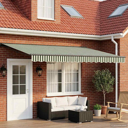vidaXL Green, White and Anthracite 4 x 2 m Polyester with PU coating