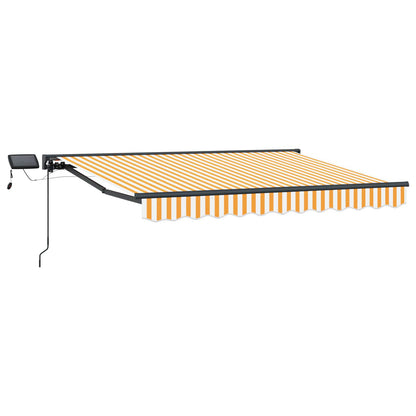 vidaXL Manual Awning Frame with LEDs 3.5 x 2.5 m