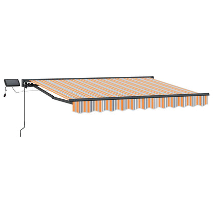 vidaXL Manual Awning Frame with LEDs 3.5 x 2.5 m