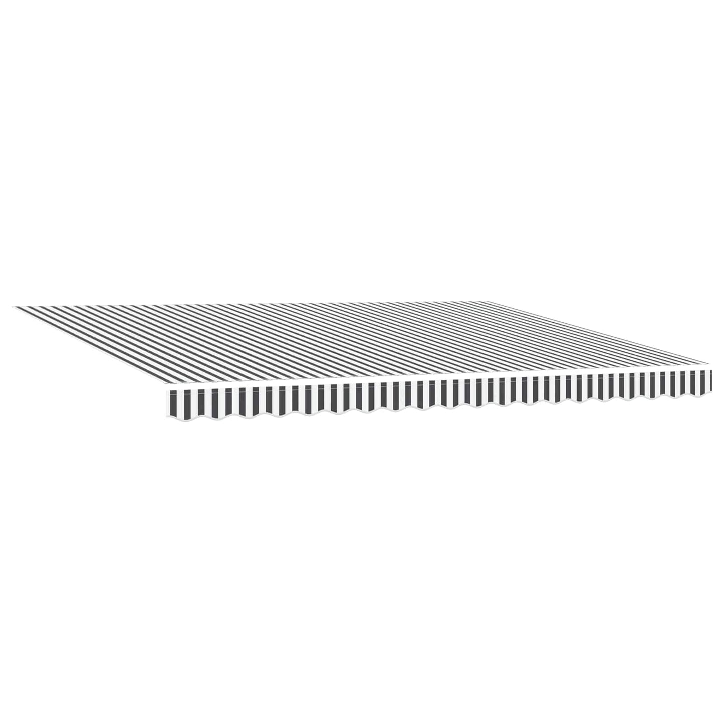 vidaXL Manual Awning Frame with LEDs Anthracite and White 4.5 x 3 m