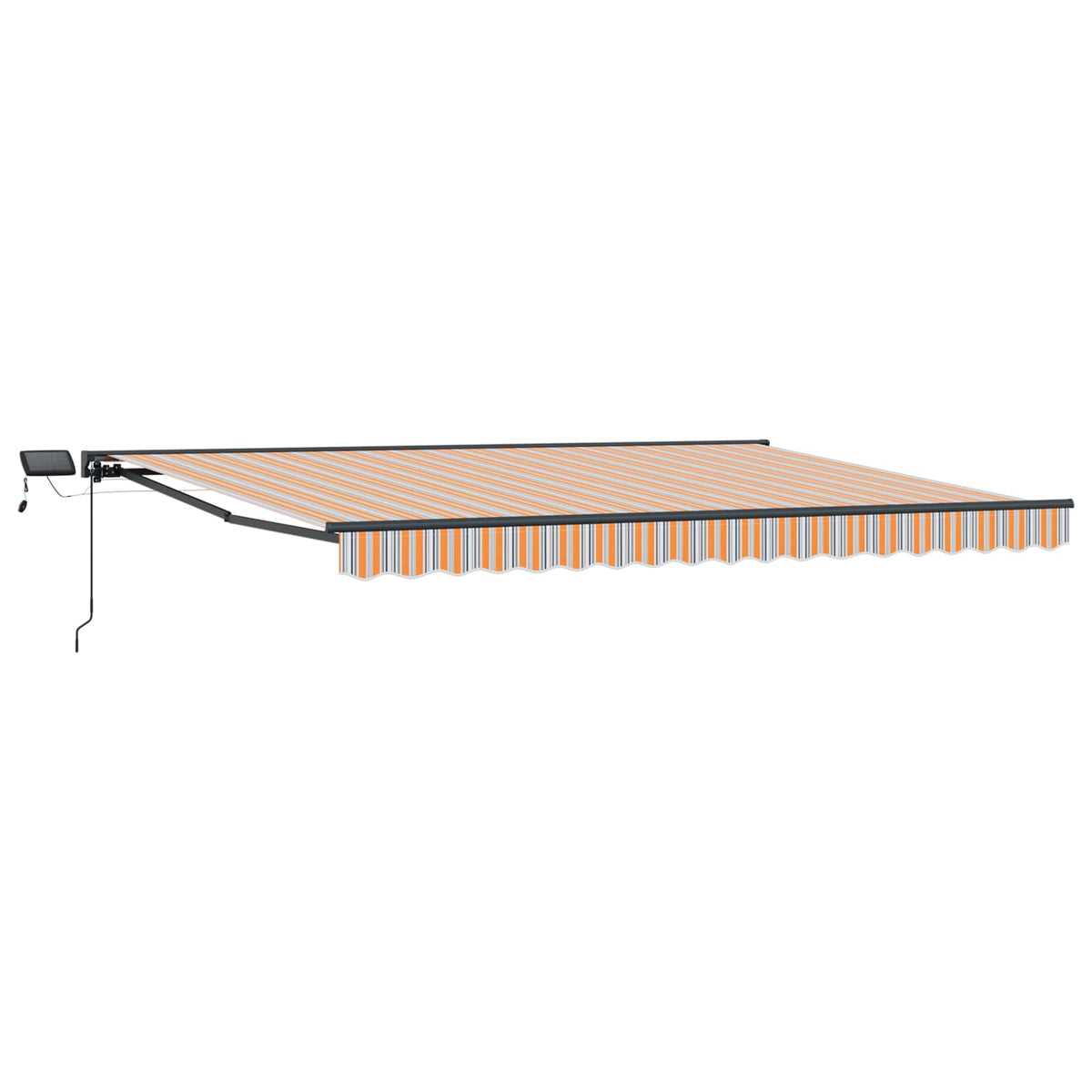 vidaXL Manual Awning Frame with LEDs 4.5 x 3 m