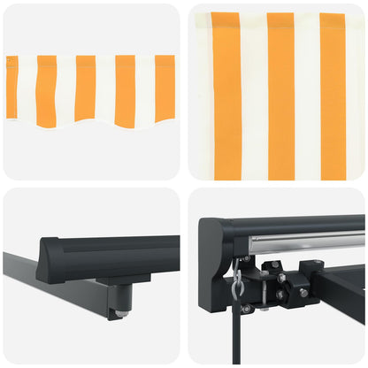vidaXL Cassette Awning with Solar LED