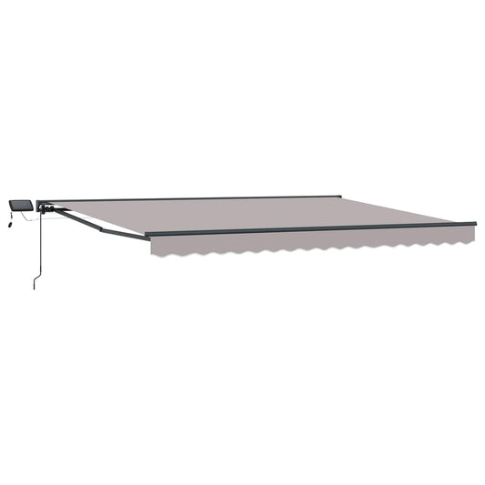 vidaXL Manual Awning Frame with LEDs 4.5 x 3.5 m