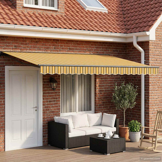 vidaXL Cassette Awning with Solar LED