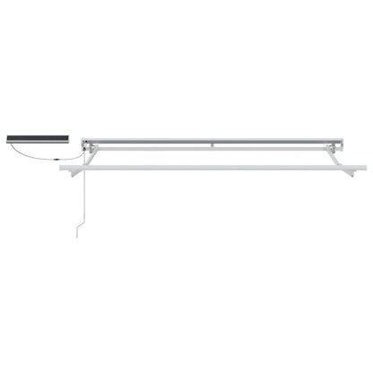vidaXL Electric Retractable Awning Beige and White 3.5 x 2 m