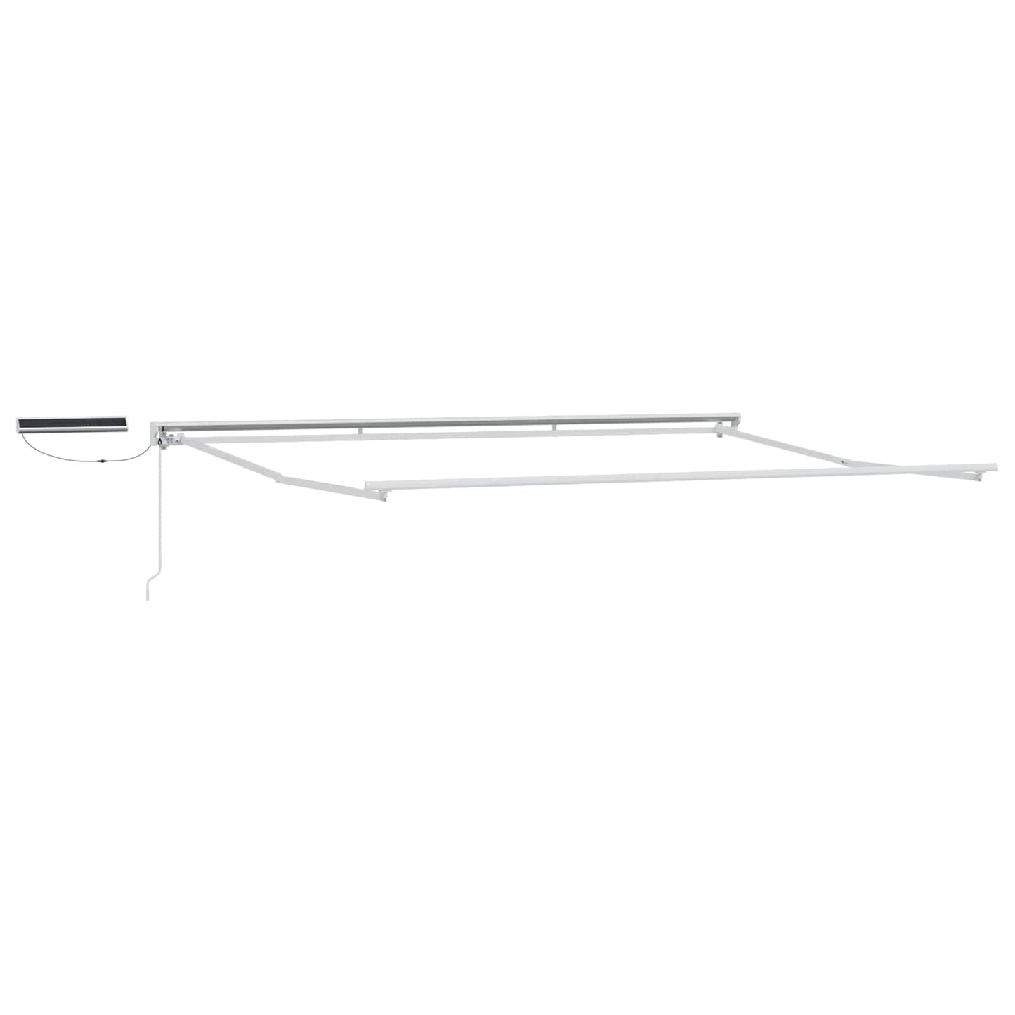 vidaXL Electric Retractable Awning Burgundy and White 4 x 2 m