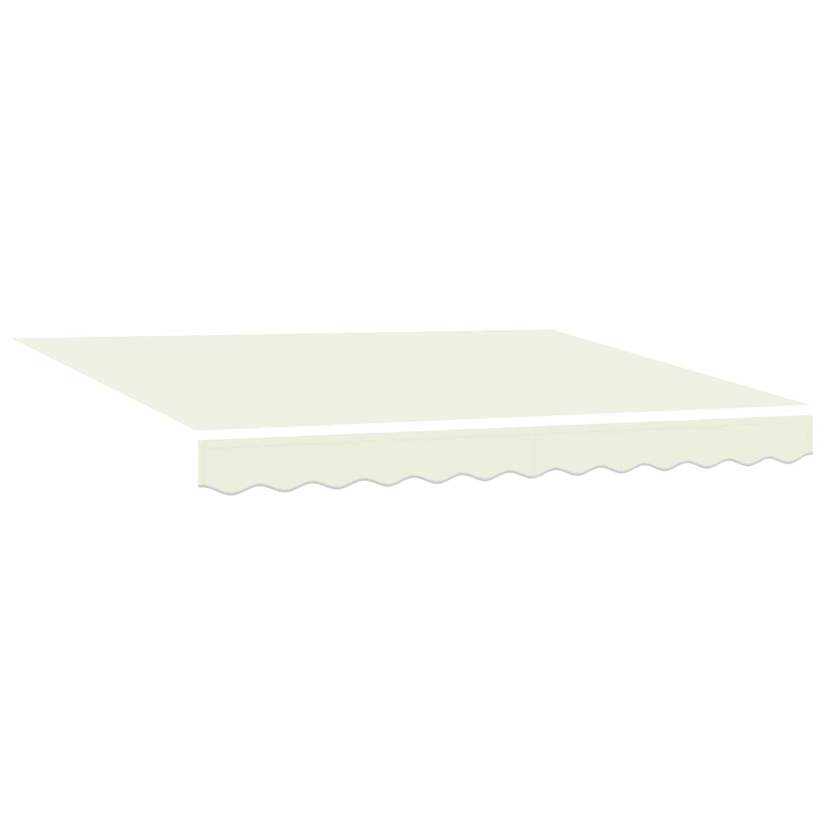 vidaXL Electric Retractable Awning Cream and White 3 x 2.5 m