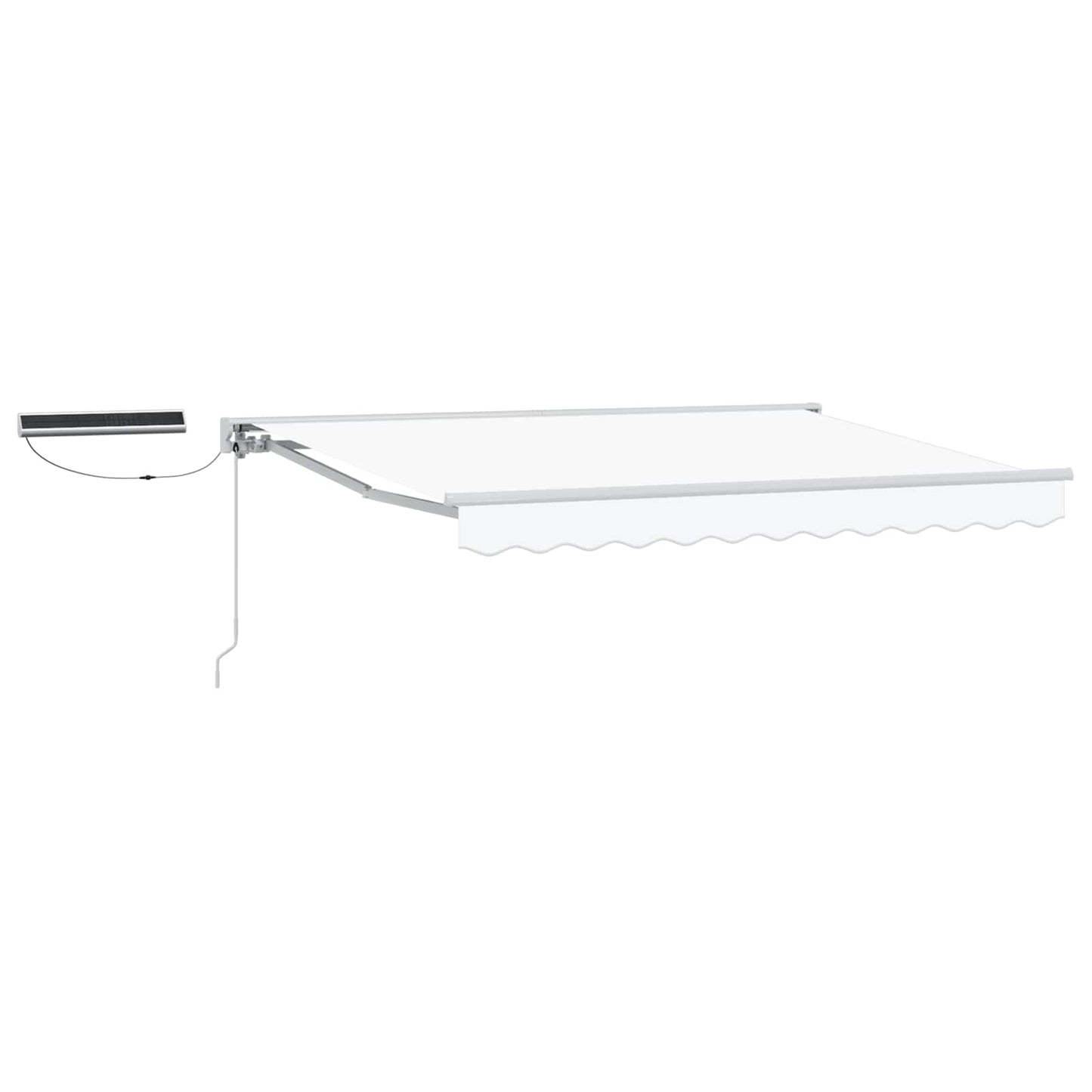 vidaXL Electric Retractable Awning White 3 x 2.5 m