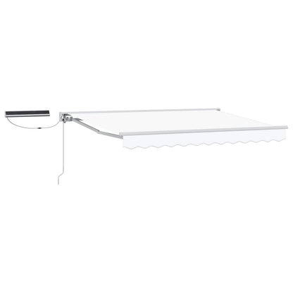 vidaXL Electric Retractable Awning White 3 x 2.5 m