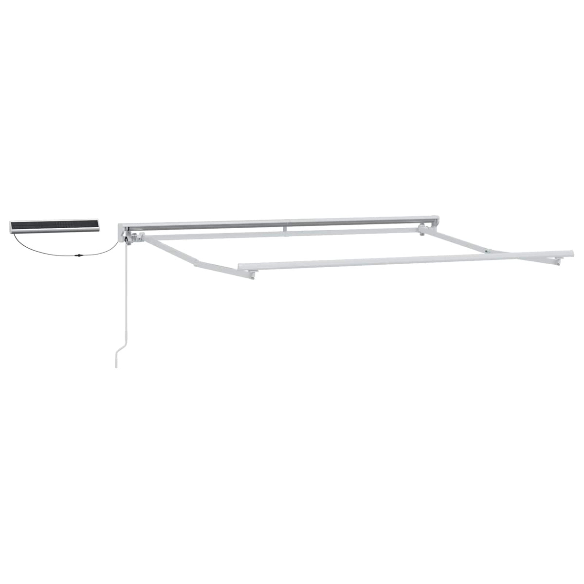 vidaXL Electric Retractable Awning Blue and White 3.5 x 2.5 m